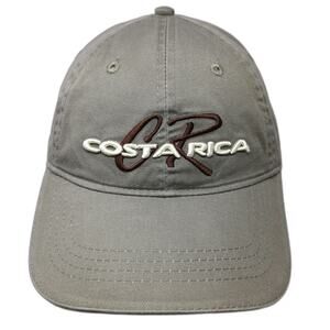 Branding Costa Rica Baseball Cap Brown One Size Pura Vida CR Embroidered hat